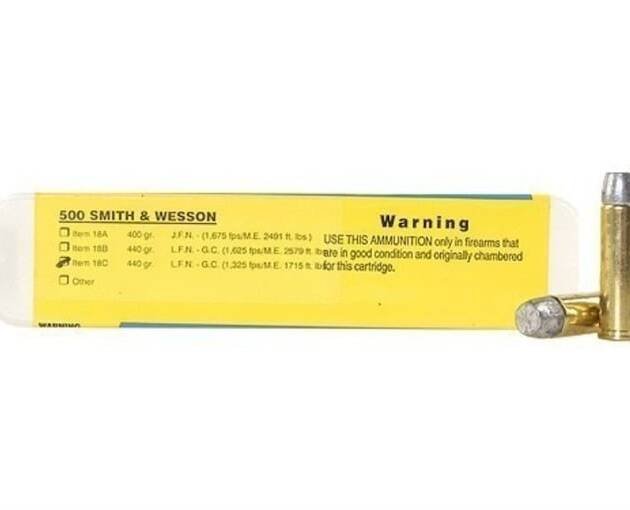 Buffalo Bore 500 S&W Magnum Ammo 440 Grain Flat Nose Box of 200