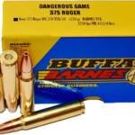 Buffalo Bore Dangerous Game 375 Ruger Ammo 270 Grain Barnes TSX Solid Hollow Point Lead Free Box of 200