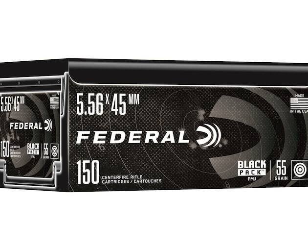 Federal Black Pack 5.56x45mm NATO Ammo 55 Grain Full Metal Jacket Case of 1000