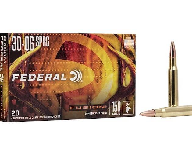 Federal Fusion 30-06 Springfield Ammo 150 Grain Bonded Round Nose Box of 500