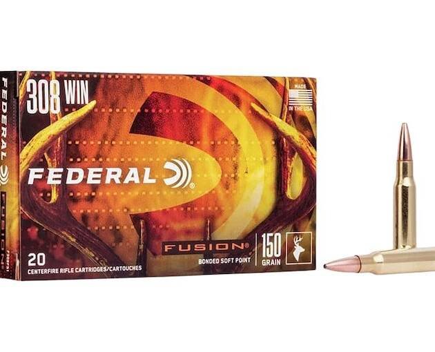 Federal Fusion 308 Winchester Ammo 150 Grain Bonded Jacketed Soft Point Box of 500