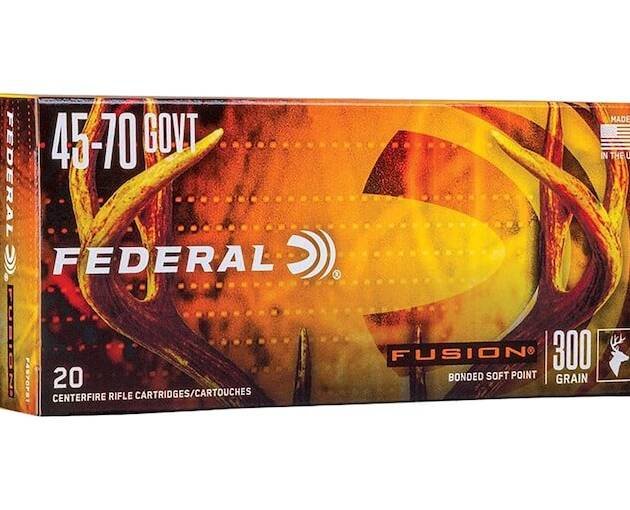 Federal Fusion 45-70 Government Ammo 300 Grain Bonded Jacketed Soft Point Box of 400