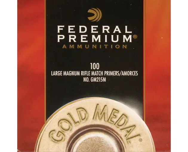 Federal Premium Gold Medal Large Rifle Magnum Match Primers #215M