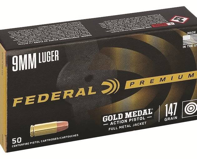 Federal Premium Gold Medal Match 9mm Luger Ammo 147 Grain Full Metal Jacket Box of 1000