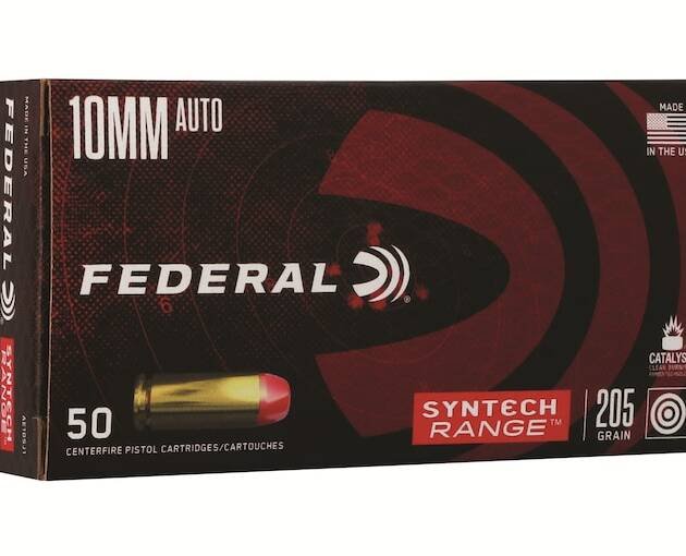 Federal Syntech Range 10mm Auto Ammo 205 Grain Federal TSJ Total Synthetic Jacket (TSJ)