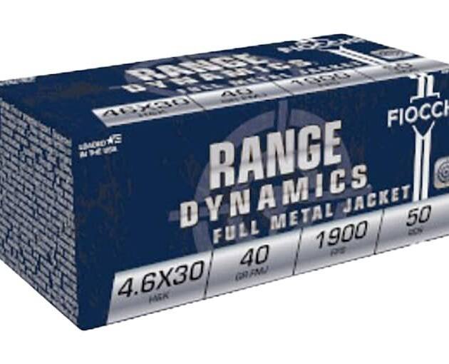 Fiocchi 4.6x30mm HK Ammo 40 Grain Full Metal Jacket Box of 1000