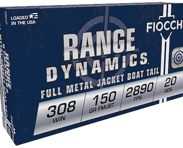 Fiocchi Range Dynamics 308 Winchester Ammo 150 Grain Full Metal Jacket Box of 500