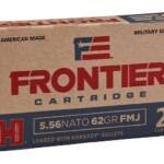 Frontier Cartridge Military Grade 5.56x45mm NATO Ammo 62 Grain Hornady FMJ Full Metal Jacket Box of 1000