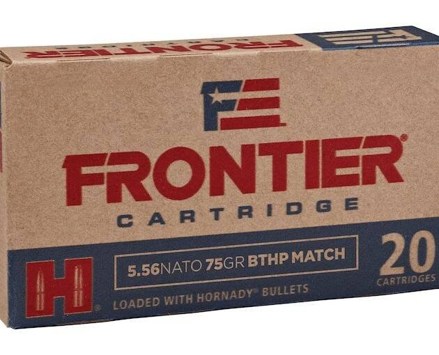 Frontier Cartridge Military Grade 5.56x45mm NATO Ammo 75 Grain Hornady Match Jacketed Hollow Point Box of 1000