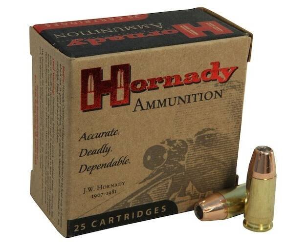 Hornady Custom 9mm Luger Ammo 147 Grain Hornady XTP Jacketed Hollow Point Box of 500