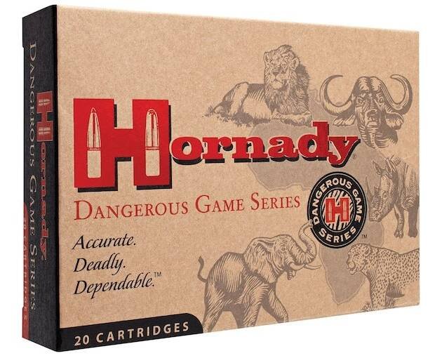 Hornady Dangerous Game 375 Ruger Ammo 300 Grain Hornady DGX (Dangerous Game eXpanding) Bonded Flat Nose Box of 200