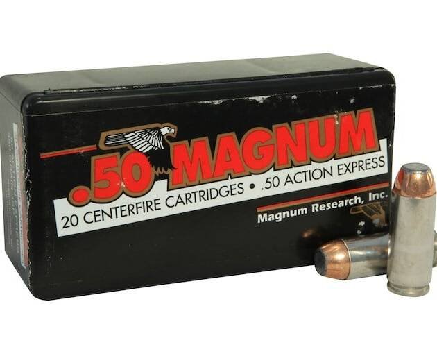 Magnum Research 50 Action Express Ammo 350 Grain Jacketed Soft Point Box of 250
