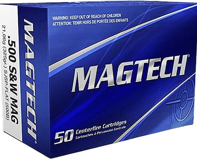 Magtech 500 S&W Magnum Ammo 325 Grain Semi-Jacketed Soft Point Box of 200