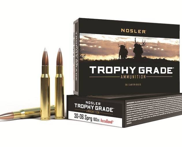Nosler Trophy Grade 30-06 Springfield Ammo 180 Grain Nosler AccuBond Bonded Polymer Tip Box of 500