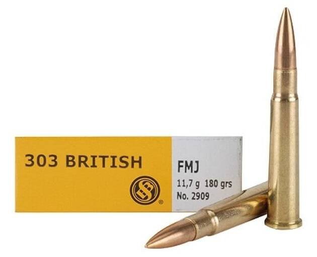 Sellier & Bellot 303 British Ammo 180 Grain Full Metal Jacket Box of 500