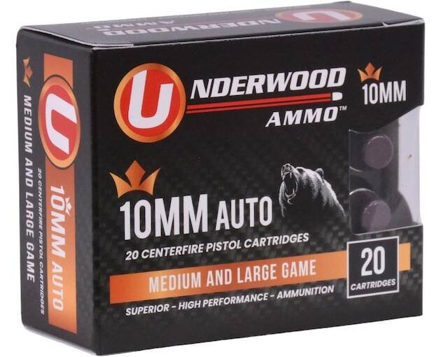 Underwood 10mm Auto Ammo 200 Grain Flat Nose