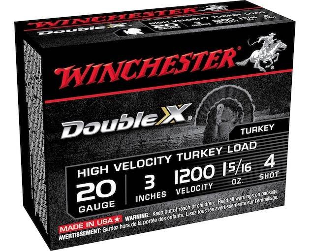 Winchester Double X Turkey 20 Gauge Copper Plated Lead Ammo