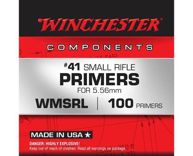 Winchester Small Rifle 5.56mm NATO-Spec Military Primers #41