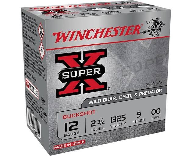 Winchester Super X 12 Gauge Buckshot Ammo 2-34